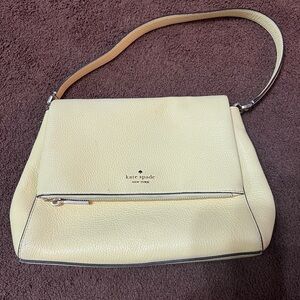 Kate Spade Cream Leather Shoulder Bag